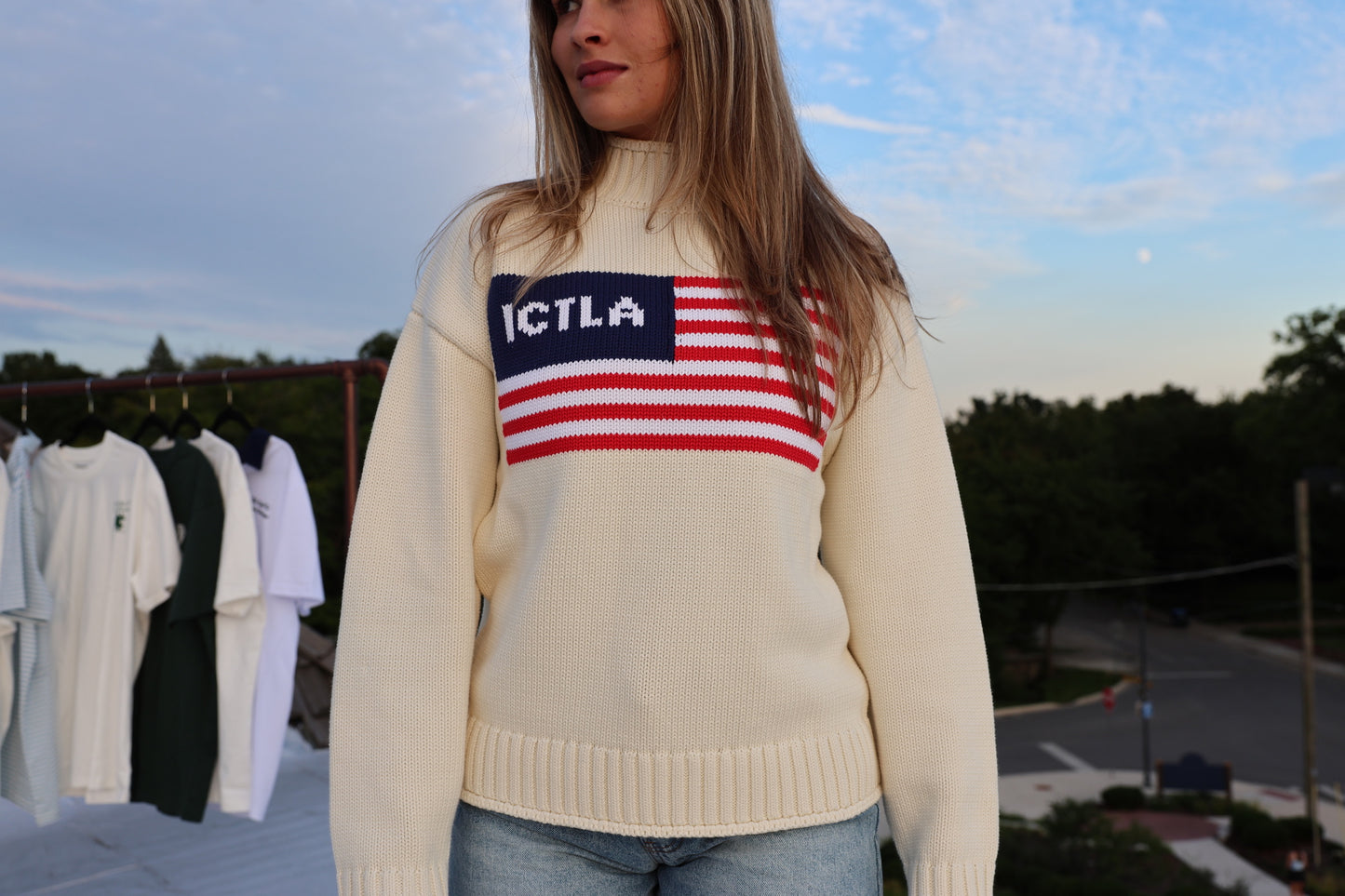 Flag Mockneck