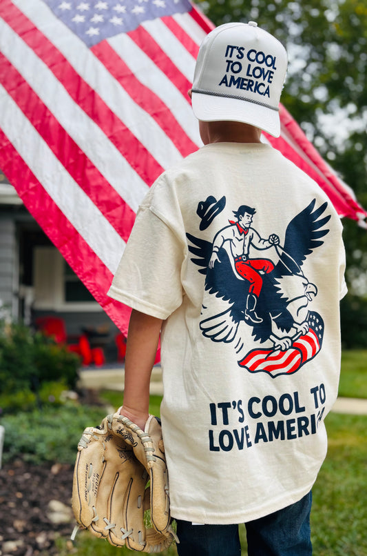 Eagle Rodeo Youth Tee | It’s Cool To Love America™