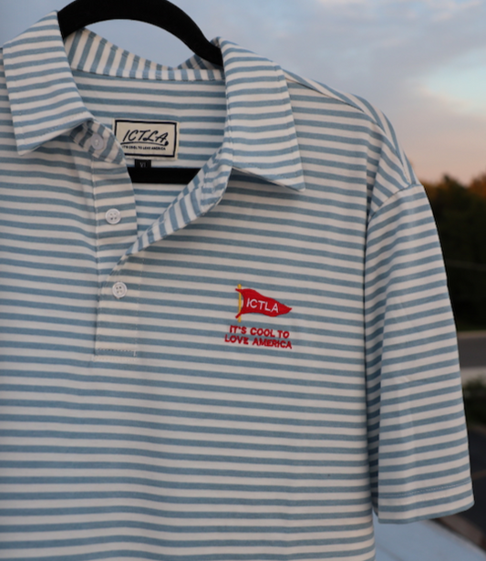 Striped Golf Polo